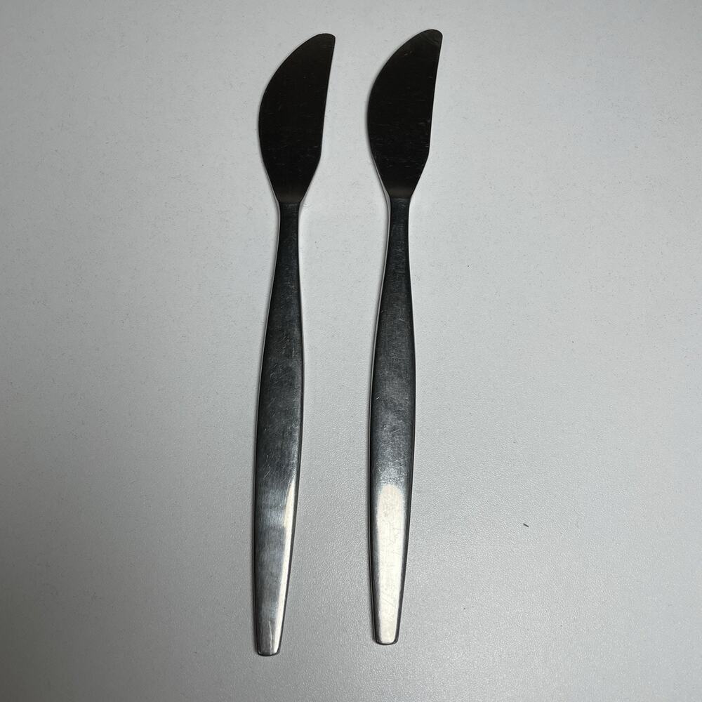 2 Gense Focus 18-8 Stainless Sweden Flatware Mid Century Modern 7 7/8”